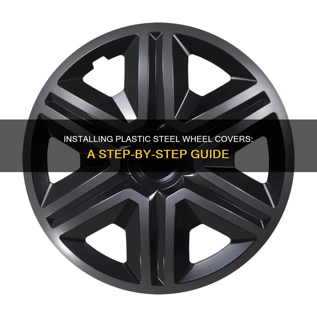 how to install plastic steel wheel covers