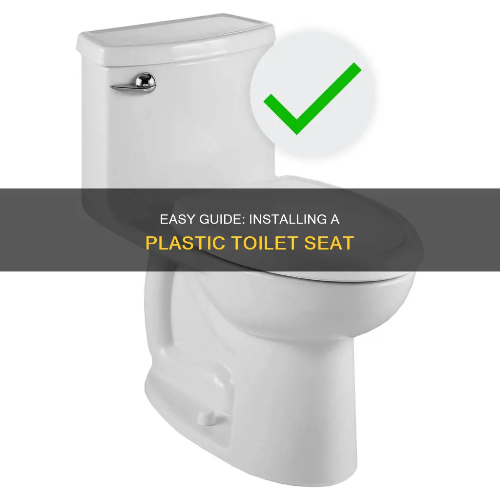 how to install plastic toilet seat