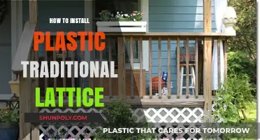 Installing Plastic Traditional Lattice: A Step-by-Step Guide