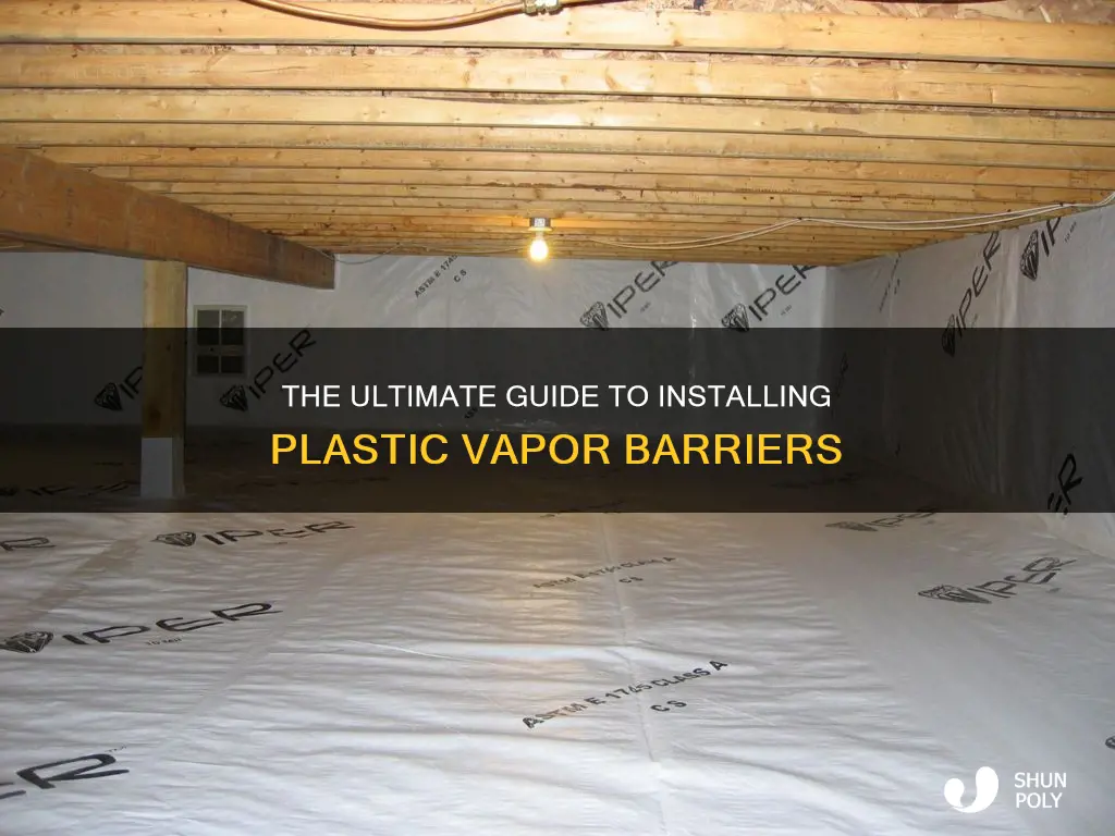 how to install plastic vapor barrier