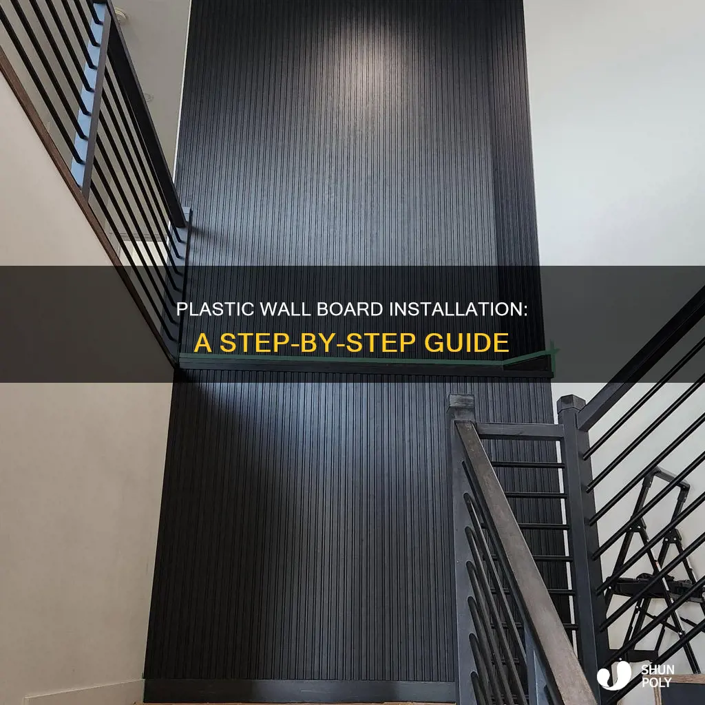 how to install plastic wall board