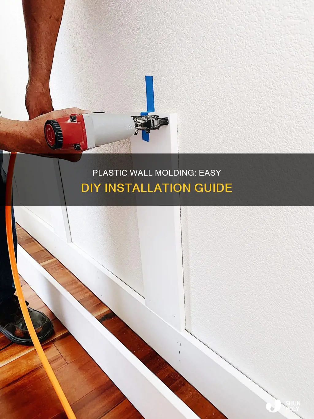 how to install plastic wall molding