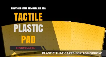 Easy Installation Guide for Removable ADA Tactile Plastic Pads