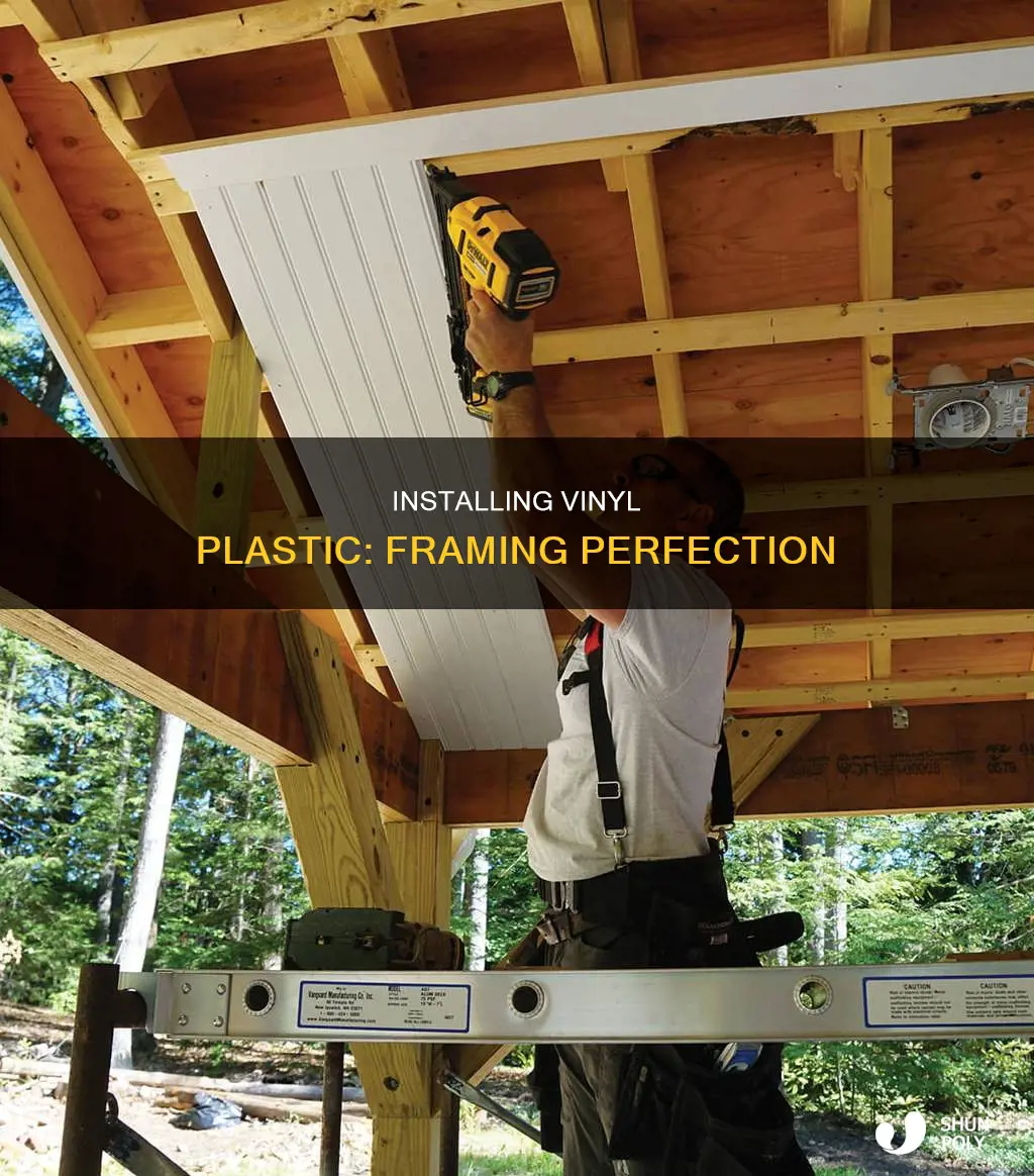 how to install vinyl plastic in frame