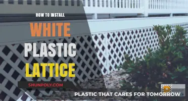 Easy Guide: Installing White Plastic Lattice