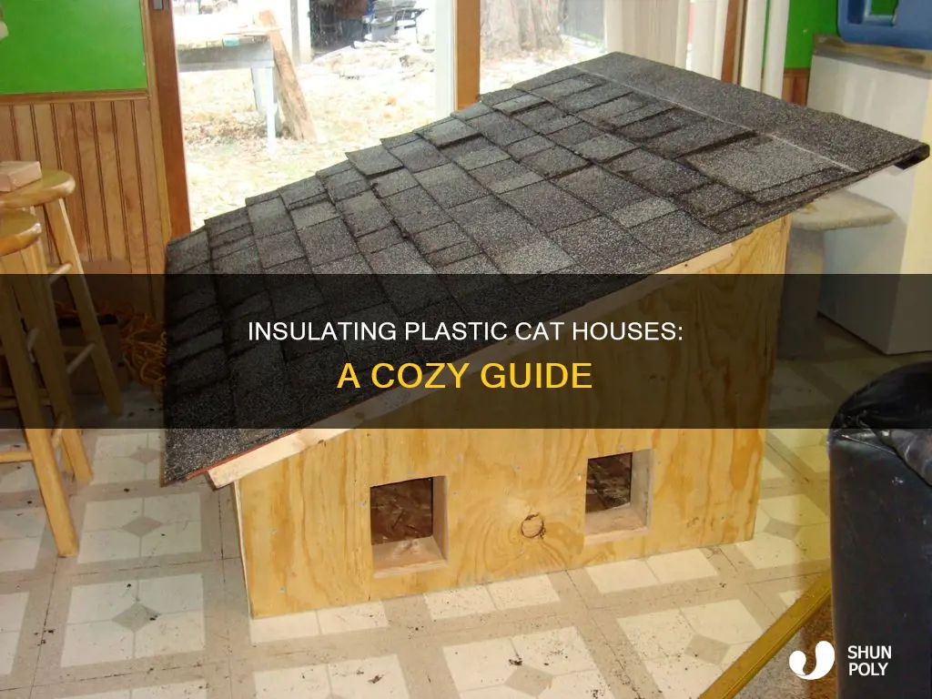how to insulate a plastic cat house