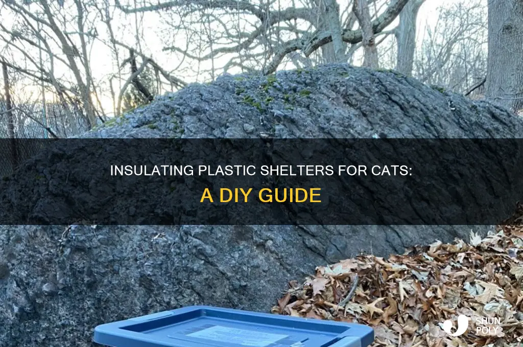 how to insulate a plastic container for cats