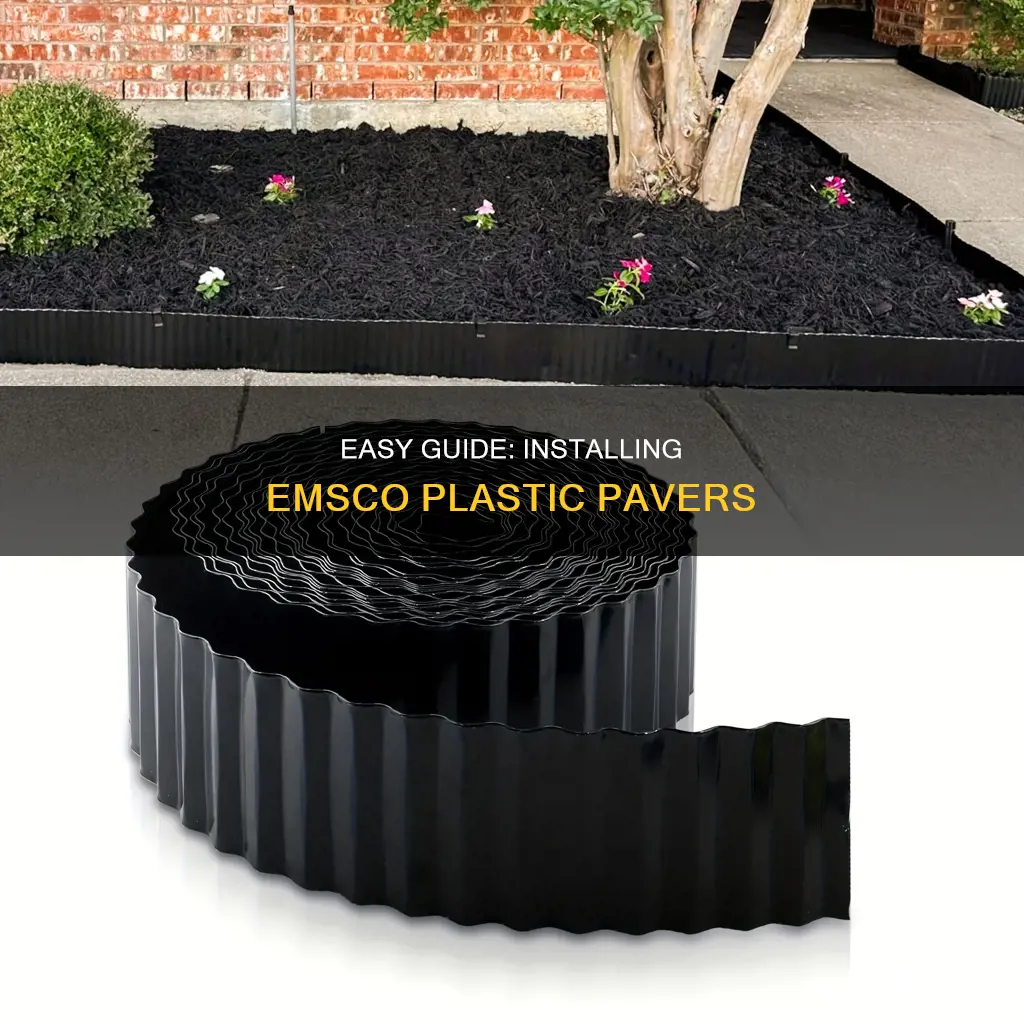 how to inswtall emsco plastic pavers