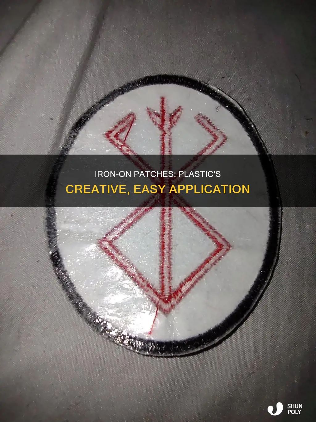 how to iron on patches with plastic
