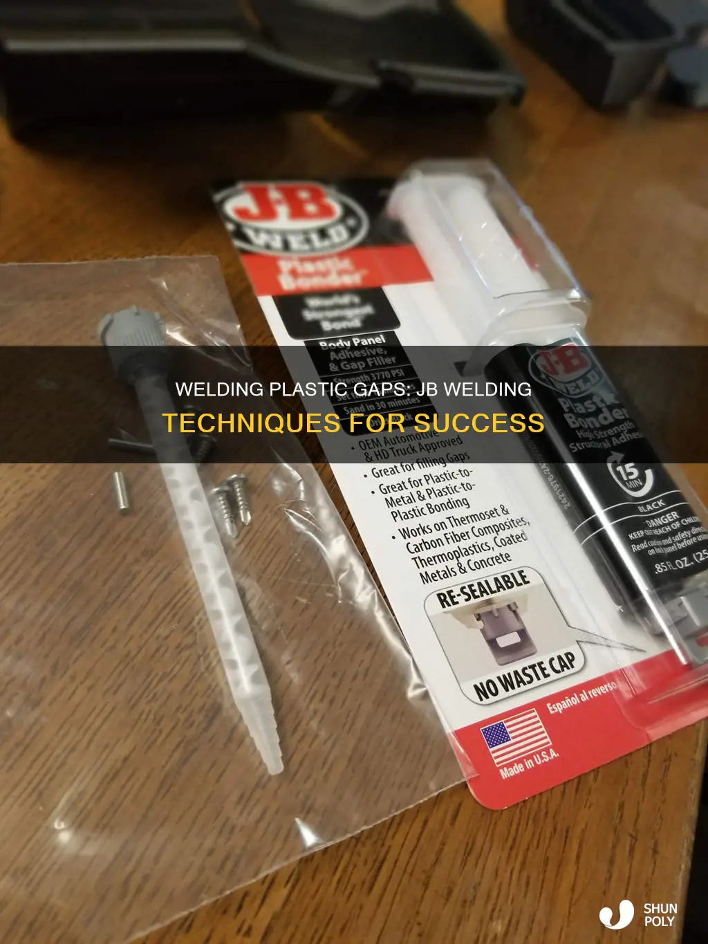 how to jb weld a plastic gap