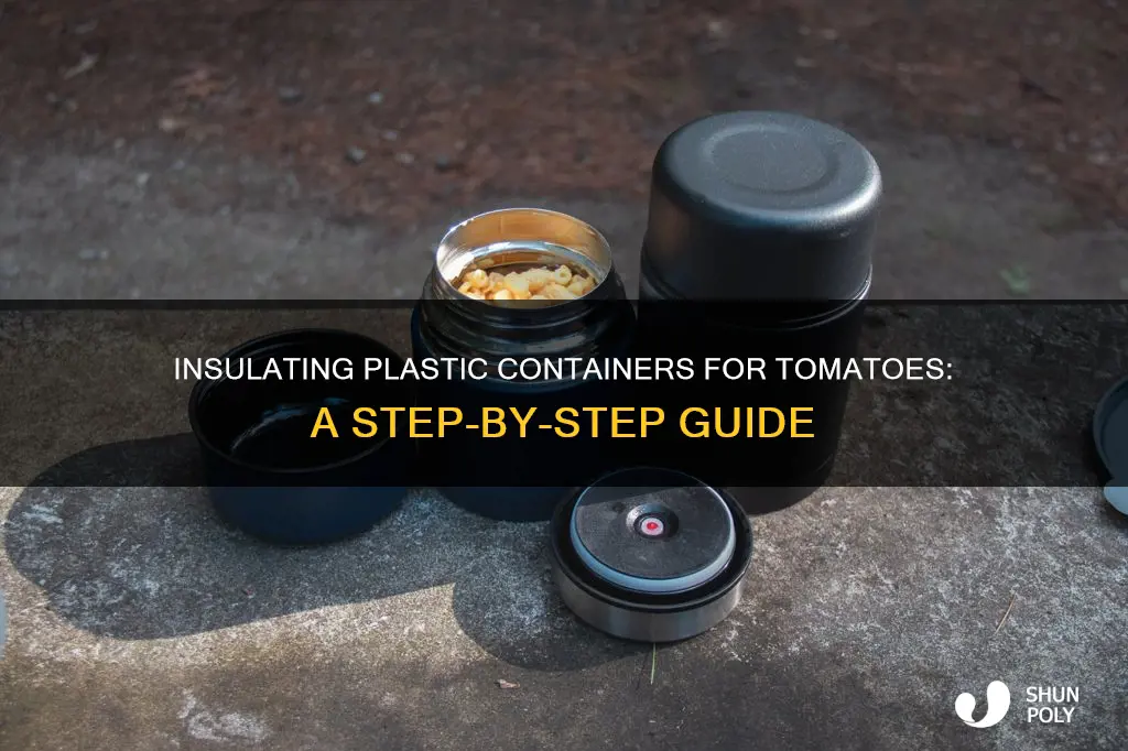 how to jnsulat plastic containrs fo tomatos