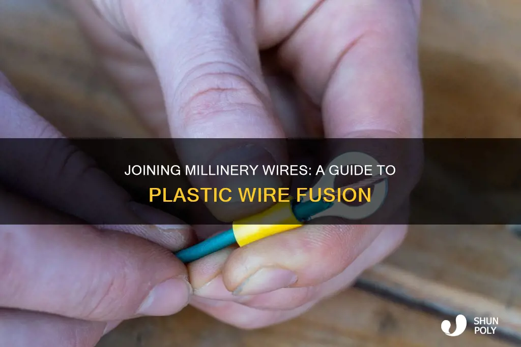 how to join plastic millinery wire