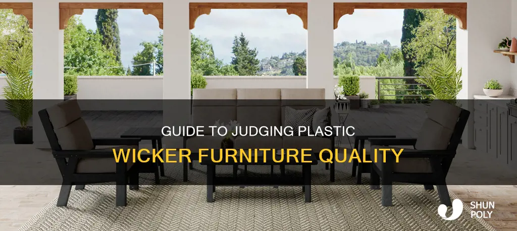 how to judge plastic wicker furniture