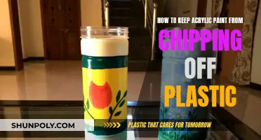 Preventing Acrylic Paint from Chipping Off Plastic Surfaces