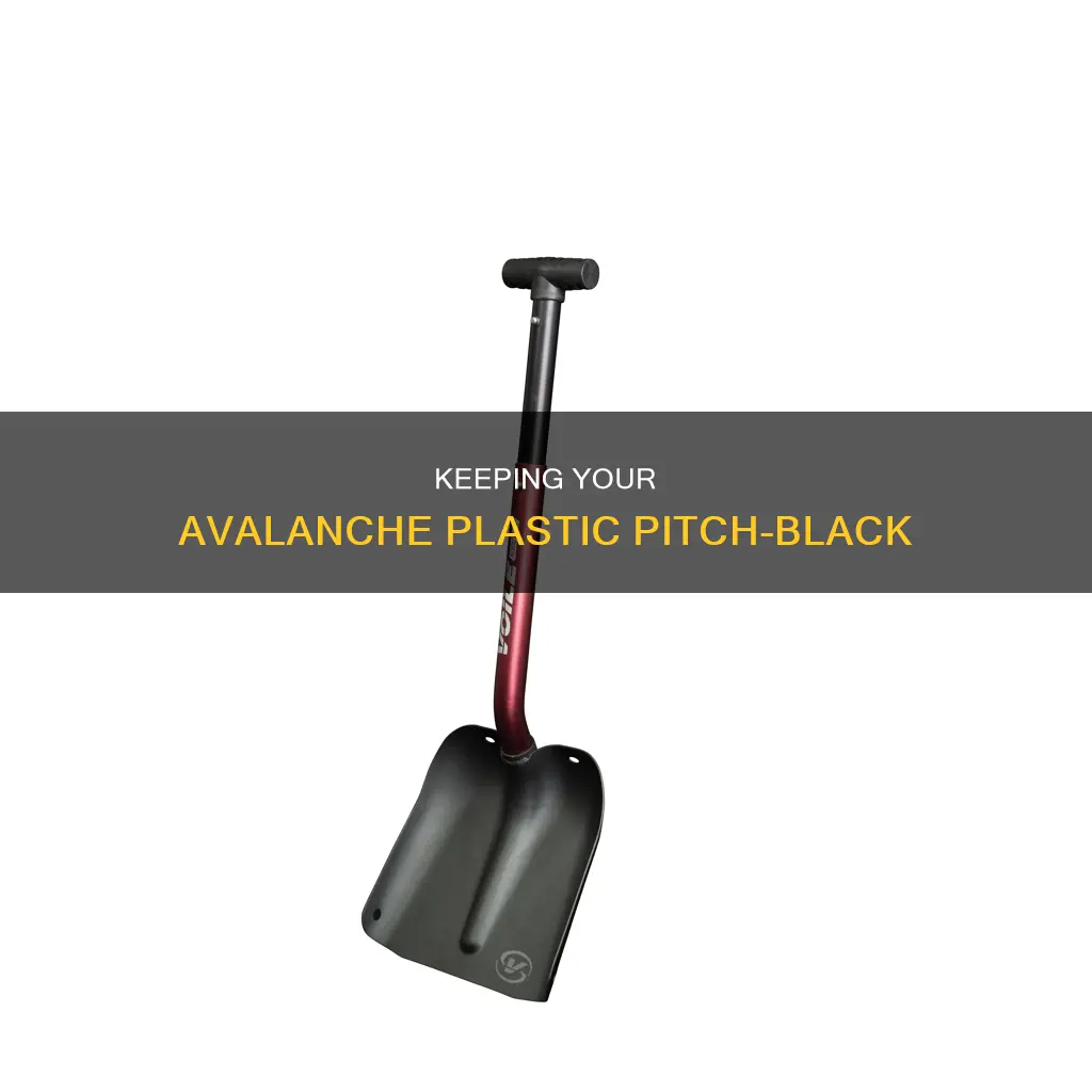 how to keep avalanche plastic black