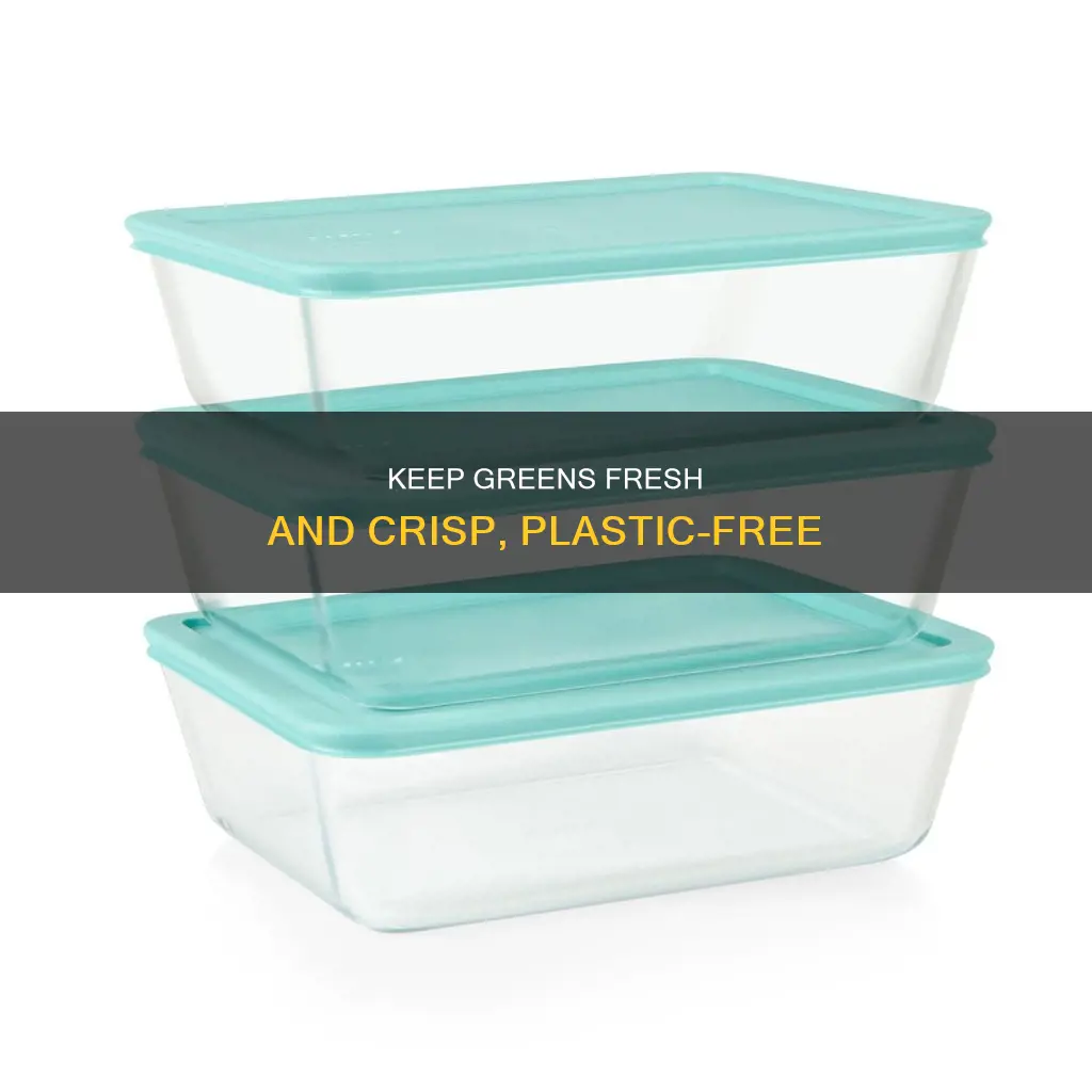 how to keep greens fresh without plastic