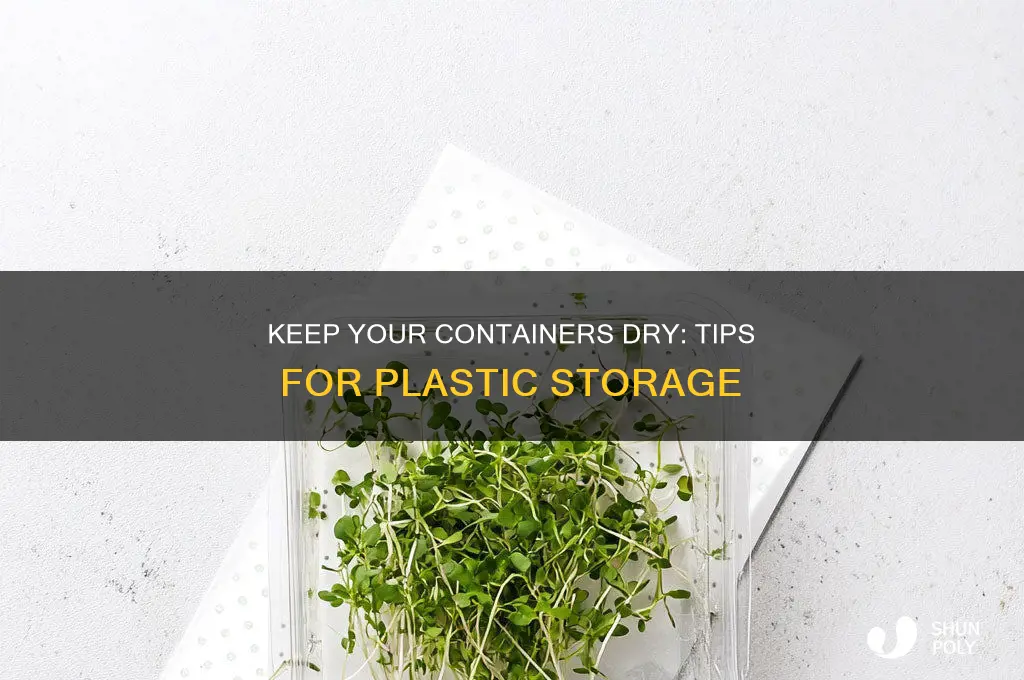 how to keep moisture out of plastic containers