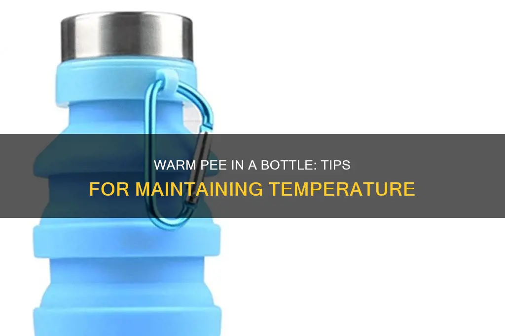 how to keep pee warm in plastic bottle