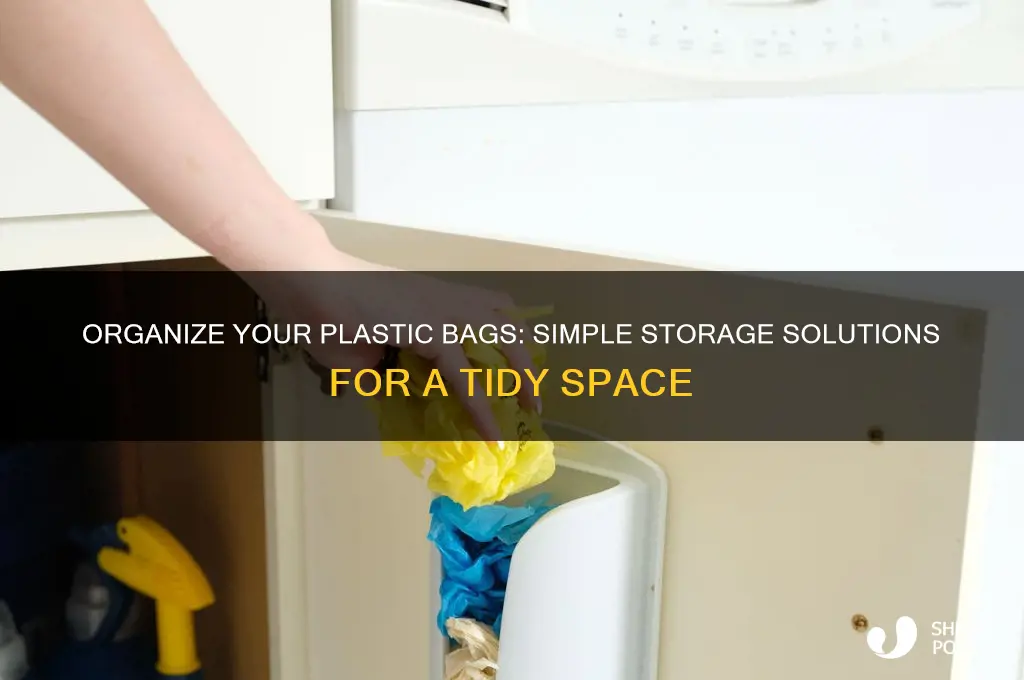 how to keep plastic bags neatly