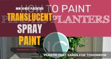 Spray-Painted Plastic Boxes: Keeping That Translucent Shine