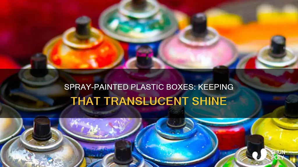 how to keep plastic box translucent spray paint
