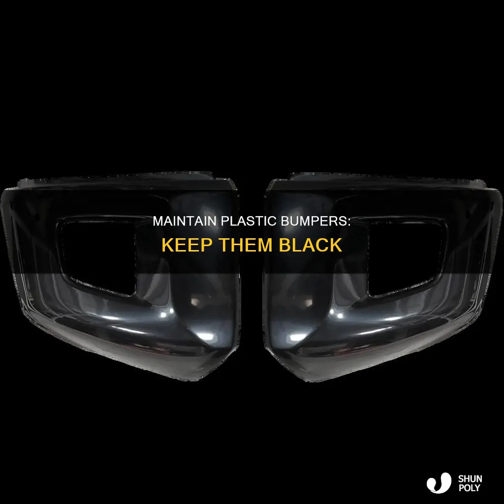 how to keep plastic bumpers black