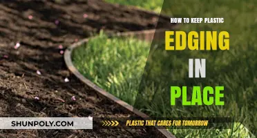 Keep Plastic Edging Securely in Place
