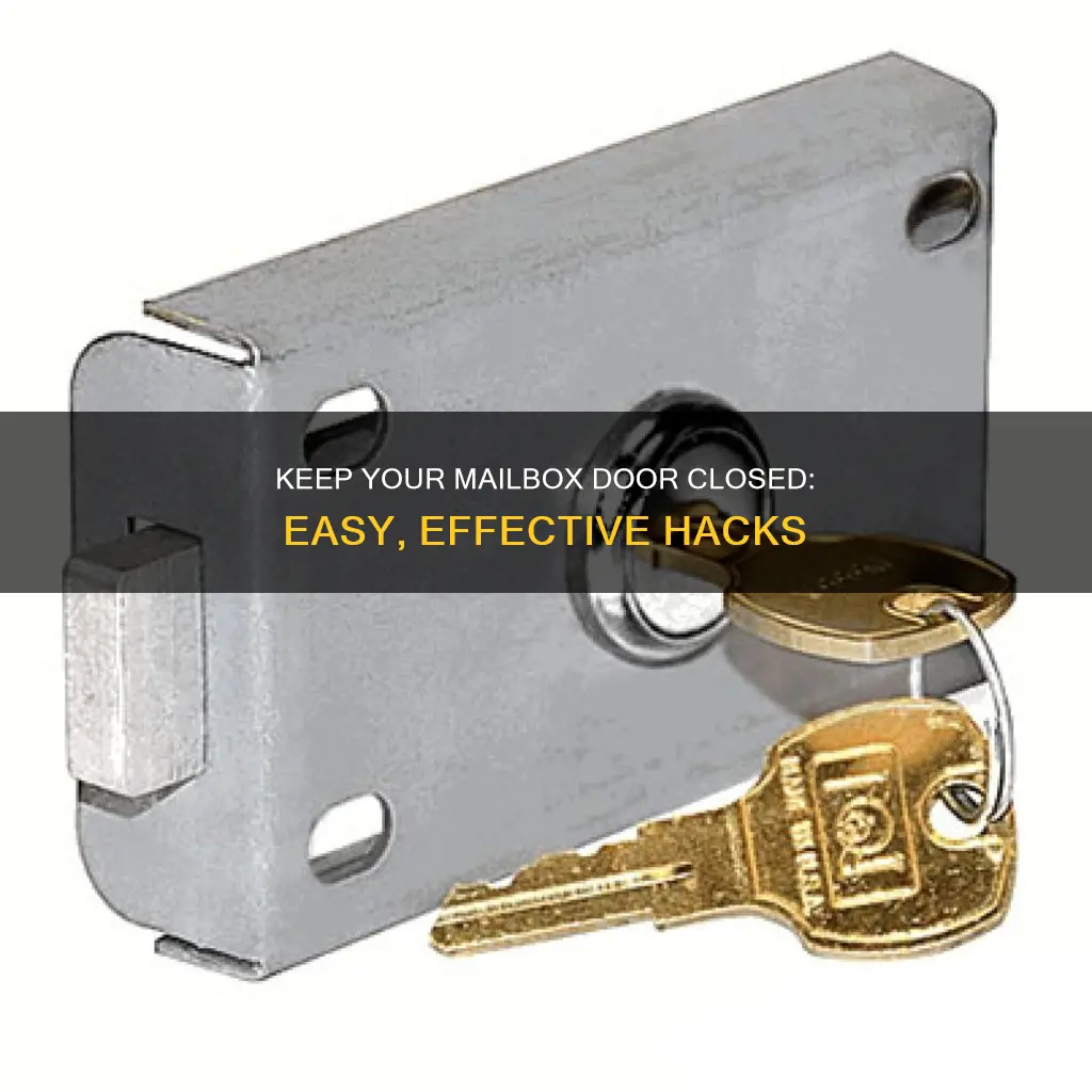 how to keep plastic mailbox door closed