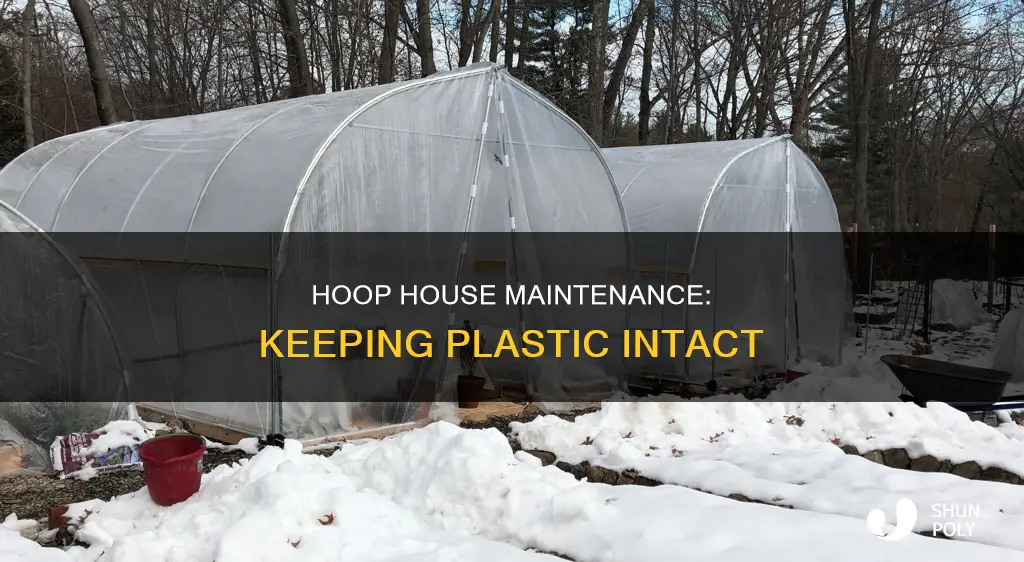 how to keep plastic on hoop house
