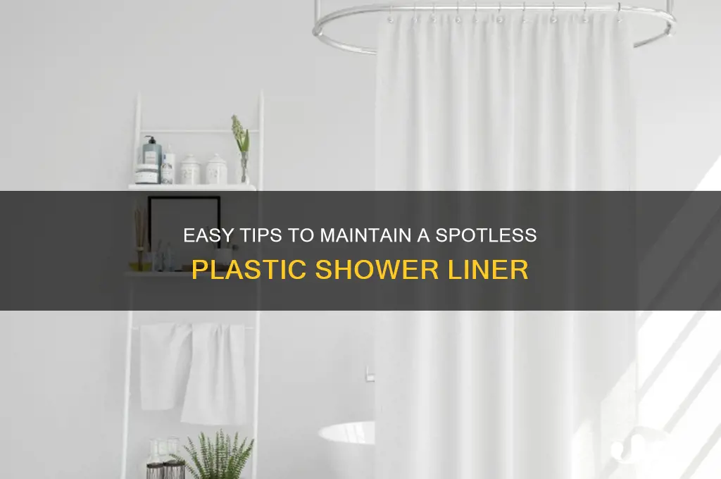 how to keep plastic shower liner clean