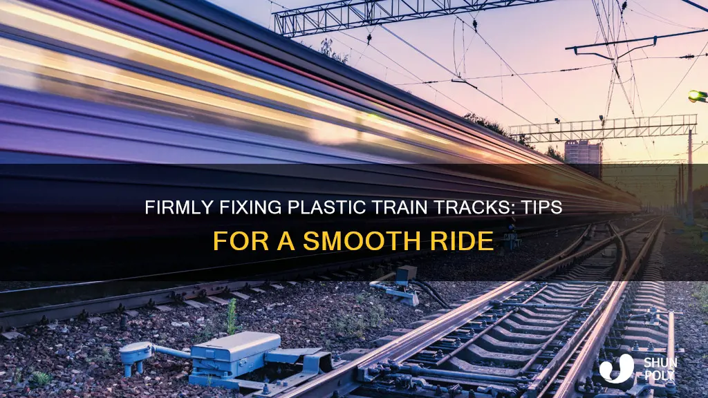 how to keep plastic train tracks together