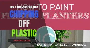 Prevent Spray Paint from Chipping Off Plastic Surfaces