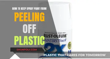 Spray Paint on Plastic: Preventing Peeling and Flaking