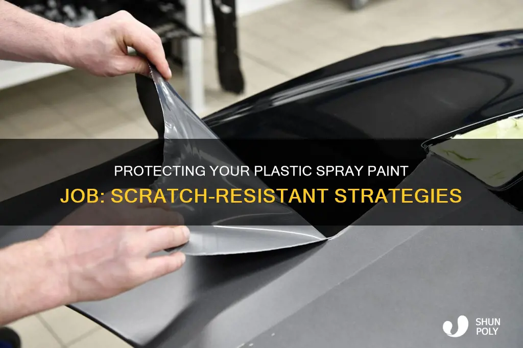 how to keep spray paint from scratching off plastic