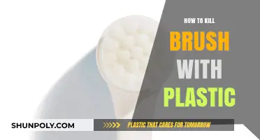 Eradicating Brush: Plastic Sheets for Effective Weed Control