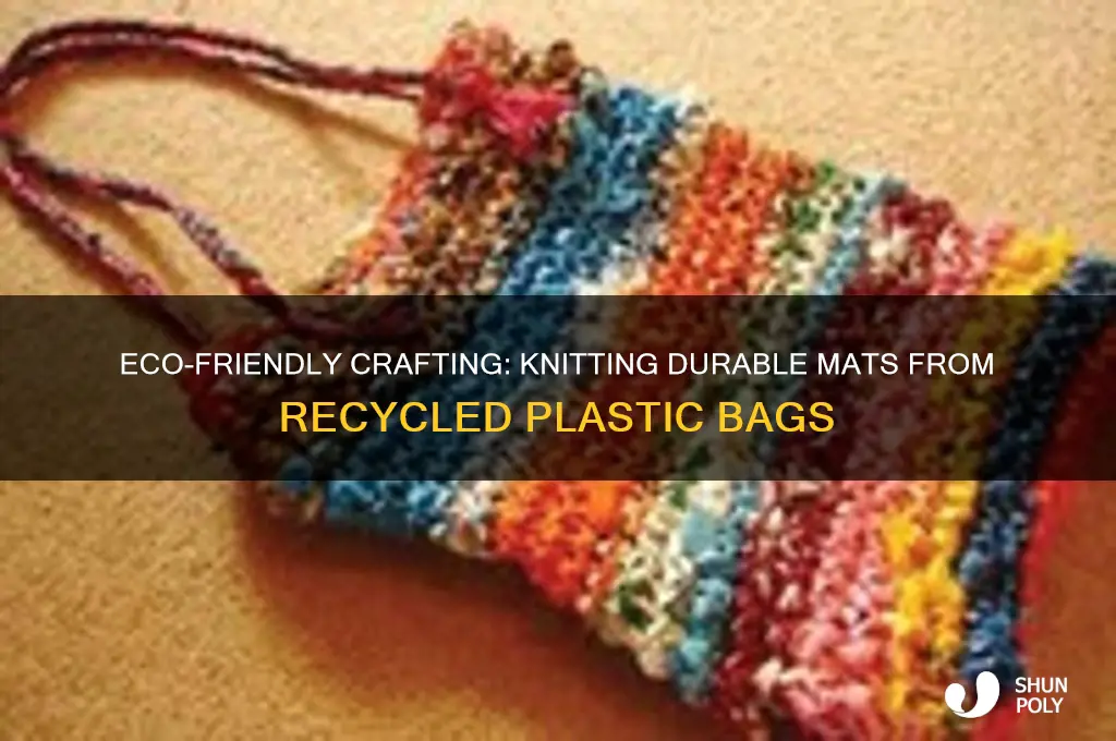 how to knit mats from plastic bags