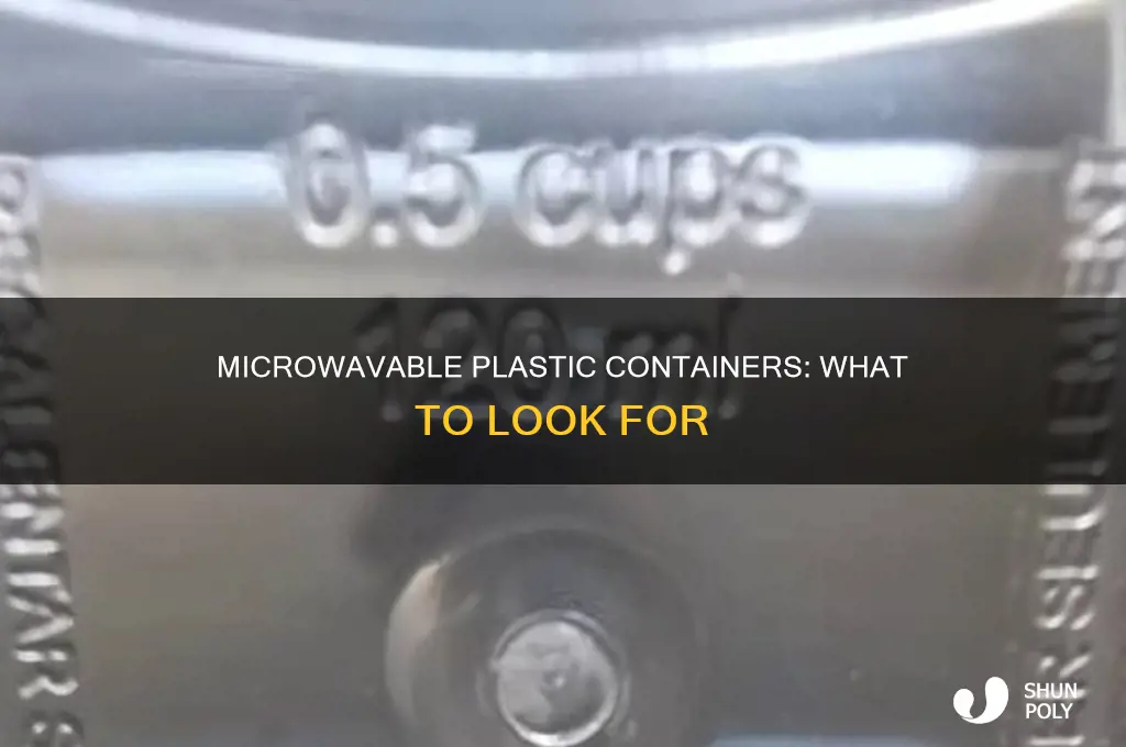 how to know if a plastic container is microwavable
