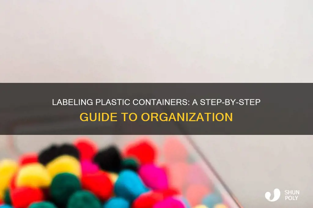 how to label plastic containers