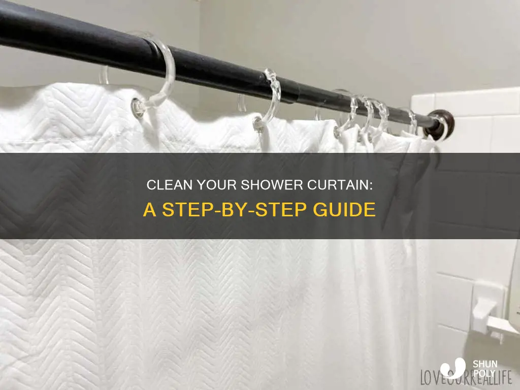 how to launder a plastic shower curtain