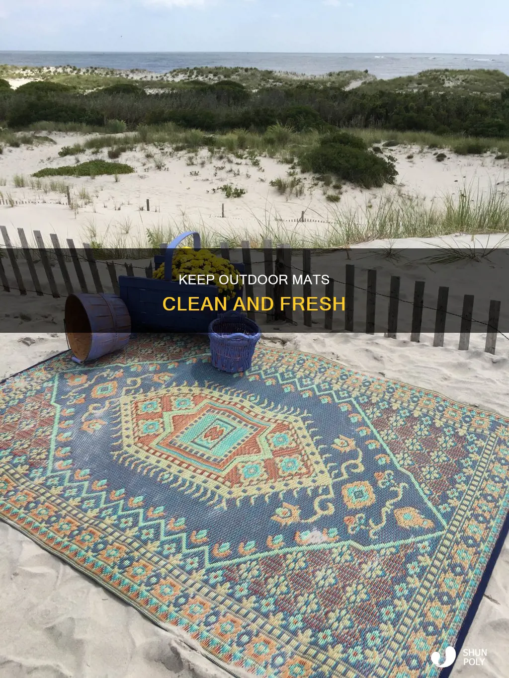 how to law plastic outside mats