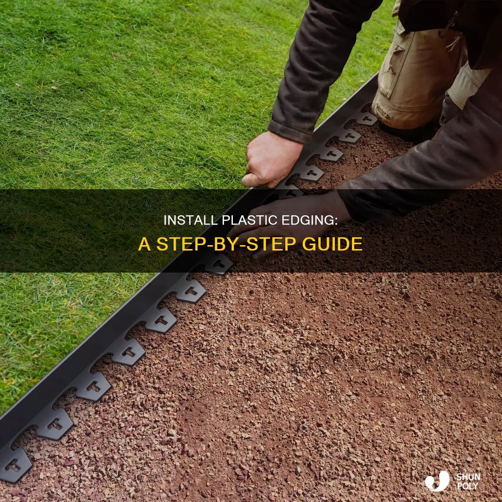 how to lay down plastic edging