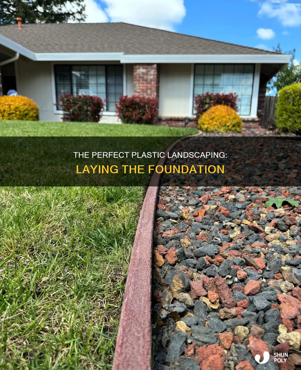 how to lay plastic for landscaping