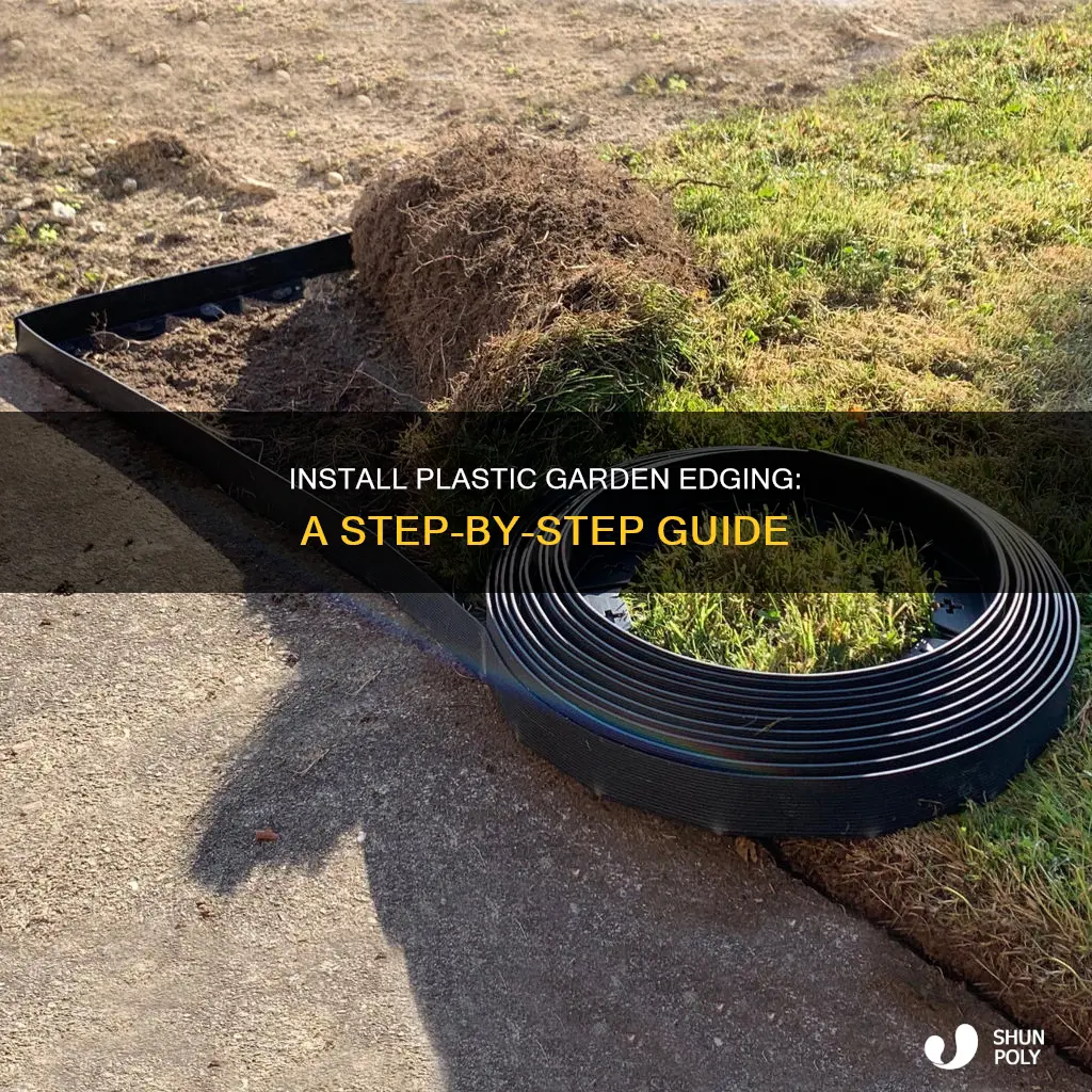 how to lay plastic garden edging