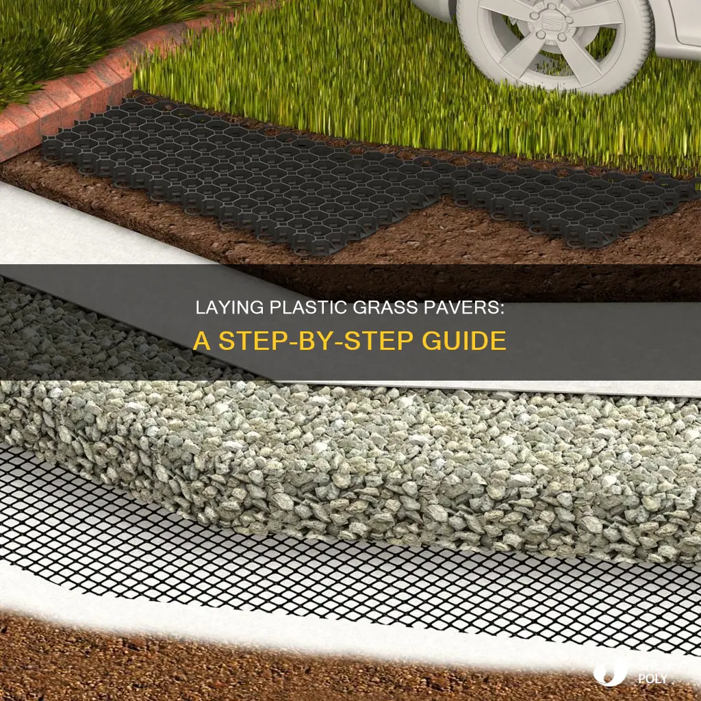 how to lay plastic grass pavers