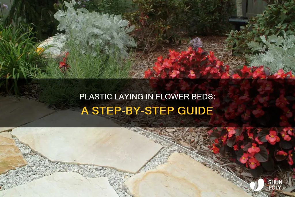 how to lay plastic in flower beds