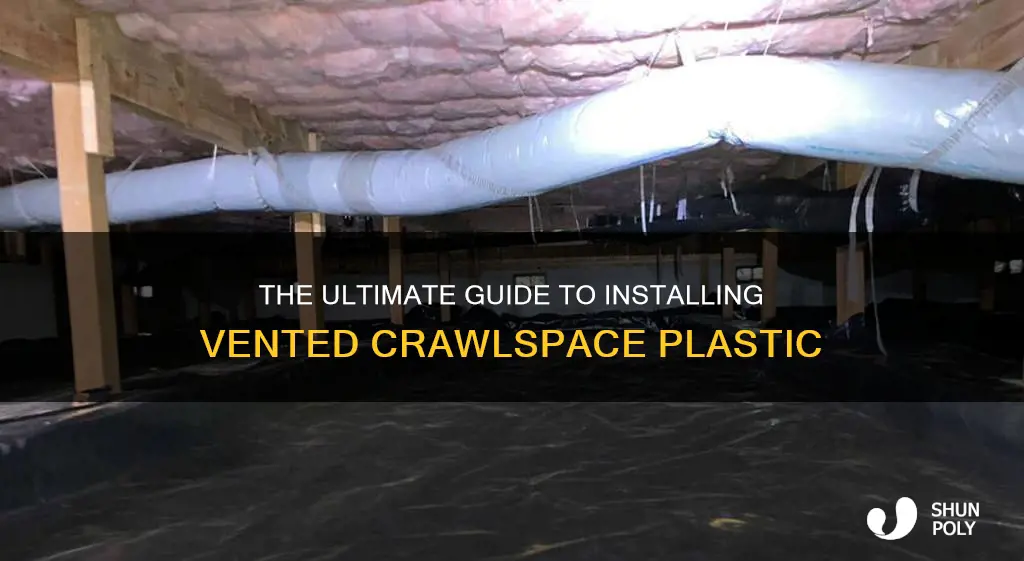 how to lay vented crawlspace plastic
