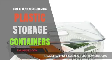 Layering Vegetables: Stacking in Plastic Containers