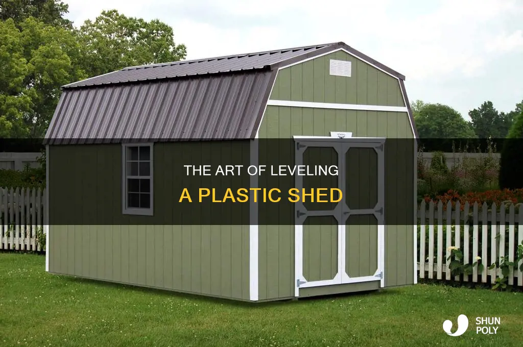 how to level a plastic shed