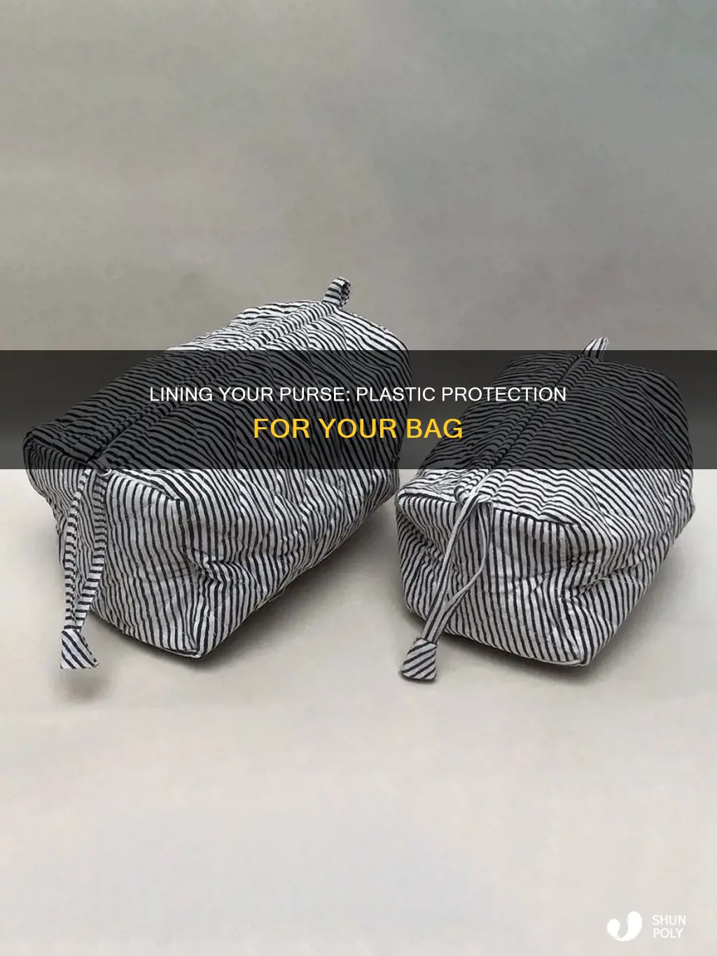 how to line a purse with plastic