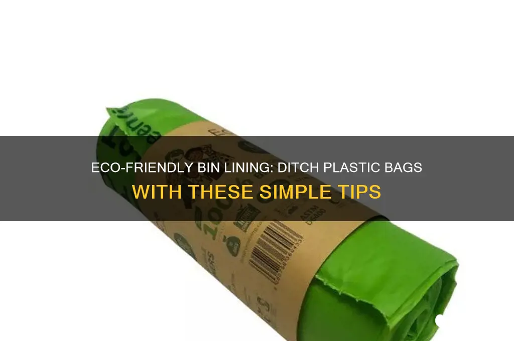 how to line bin without plastic bags